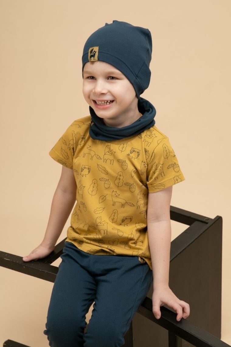 Legginsy chłopięce, żółte, Pinokio