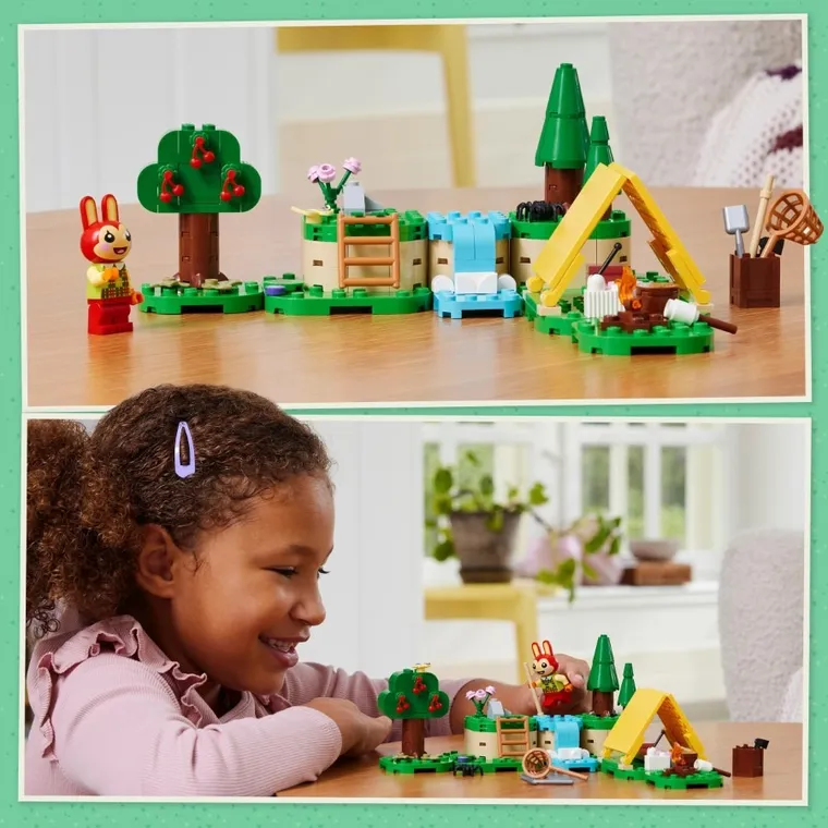 LEGO Animal Crossing, Zabawy na świeżym powietrzu Bunnie, 77047