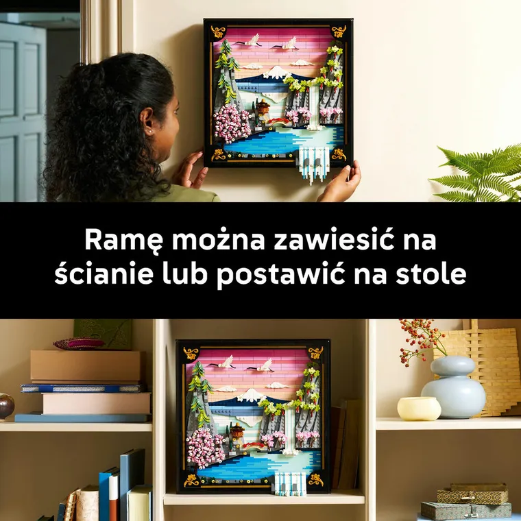 LEGO Art, Japoński krajobraz z kwitnącą wiśnią, 31218