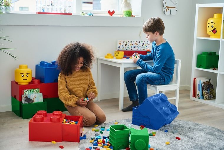 LEGO, Brick 8, pojemnik klocek, czerwony