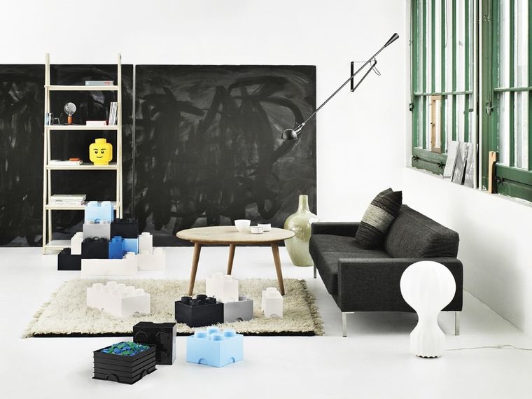 LEGO, Brick 8, pojemnik klocek, szary