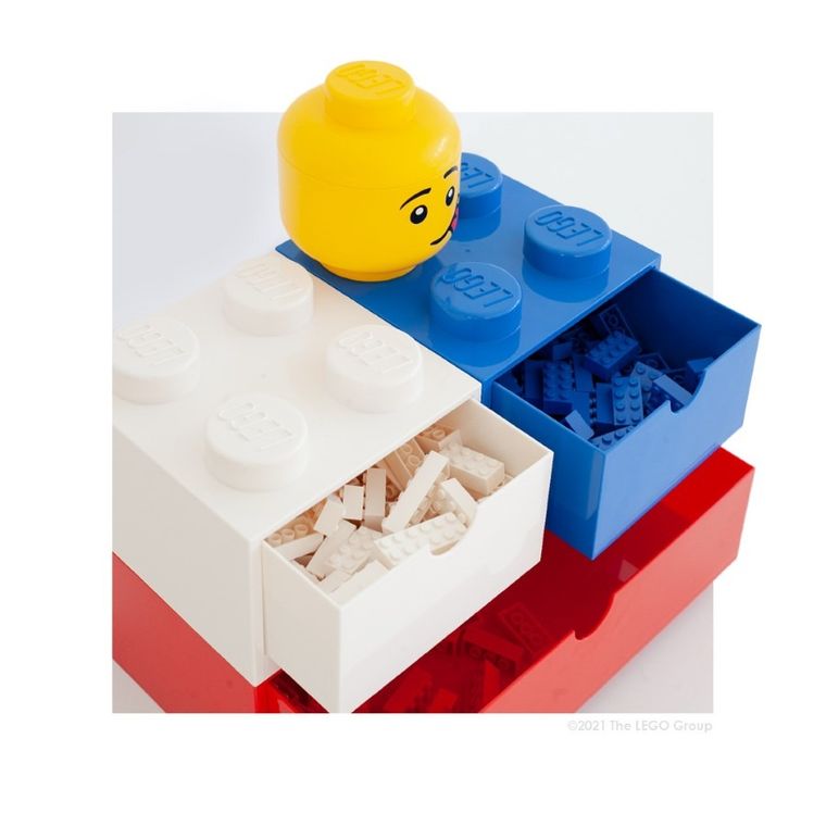 LEGO, Brick 8, pojemnik klocek z szufladą, czerwona