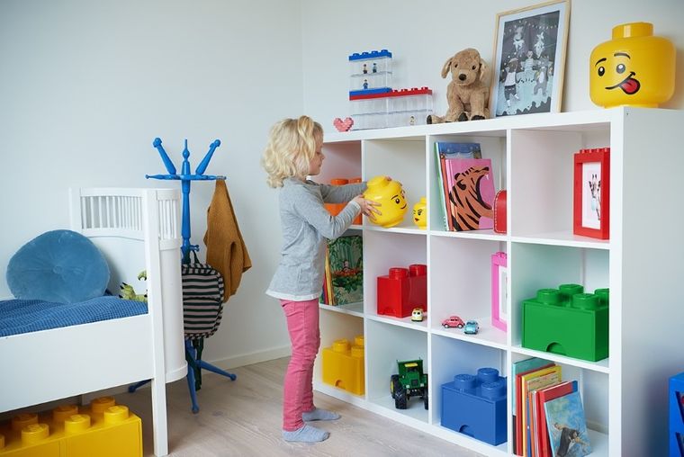 LEGO, Brick 8, pojemnik klocek, żółty