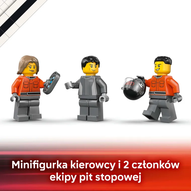 LEGO City, Ciężarówka F1 z bolidem Audi F1, 60493