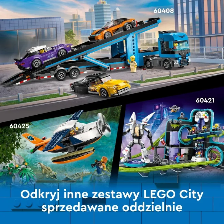 LEGO City, Czerwony, piętrowy autokar, 60407