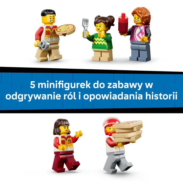 LEGO City, Dostawa pizzy z pojazdami, 60496