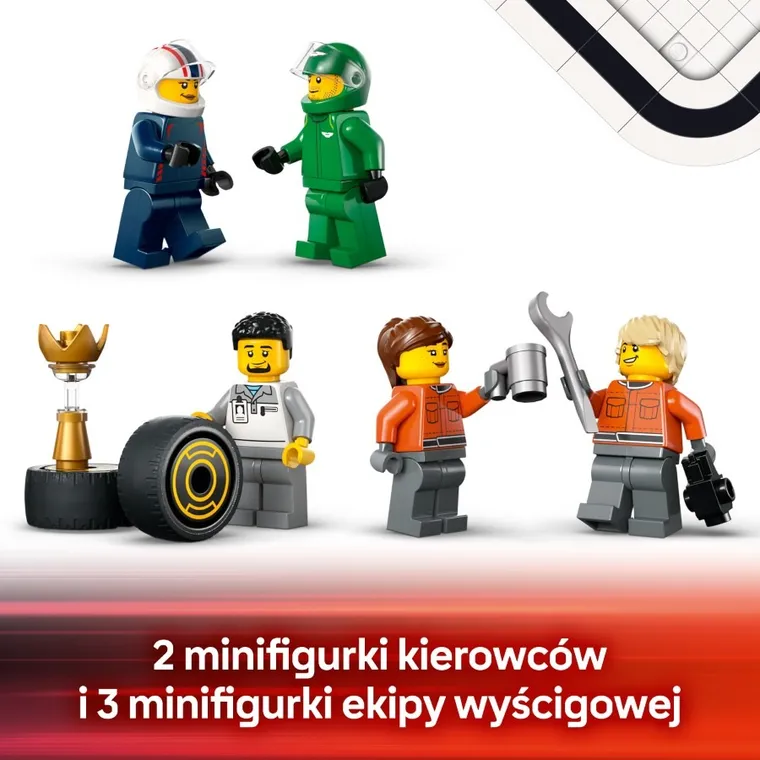 LEGO City, F1 Ciężarówka z bolidami RB20 i AMR24 F1, 60445