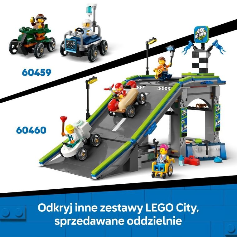 LEGO City, Zestaw wyścigówek: pizza kontra wóz strażacki, 60458
