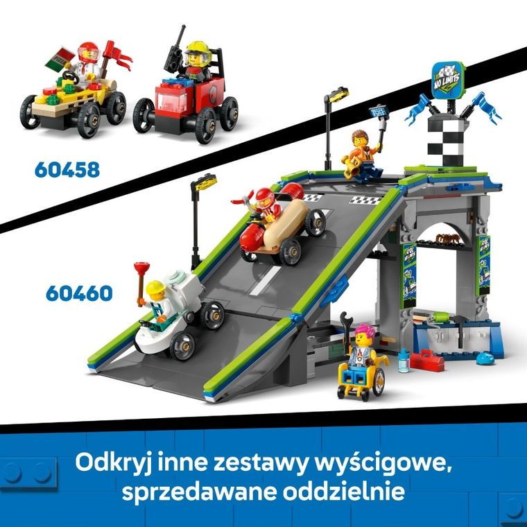 LEGO City, Zestaw wyścigówek: samolot kontra łóżko szpitalne, 60459