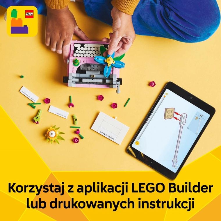LEGO Creator 3 w 1, Maszyna do pisania z kwiatami, 31169