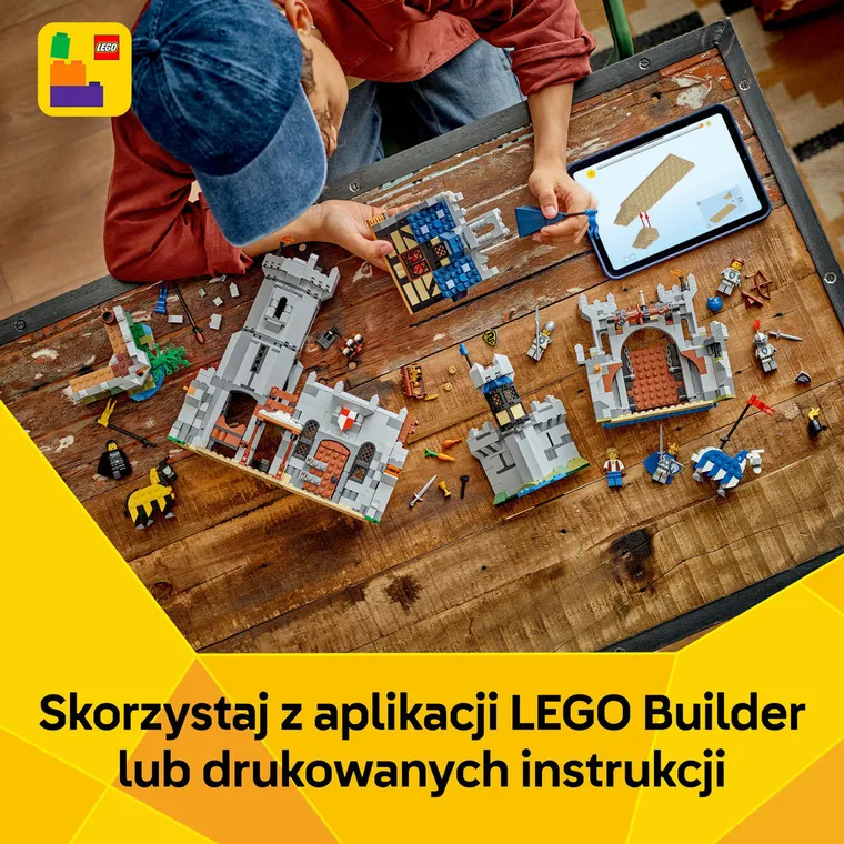 LEGO Creator 3 w 1, Średniowieczny zamek rycerzy konnych, 31168