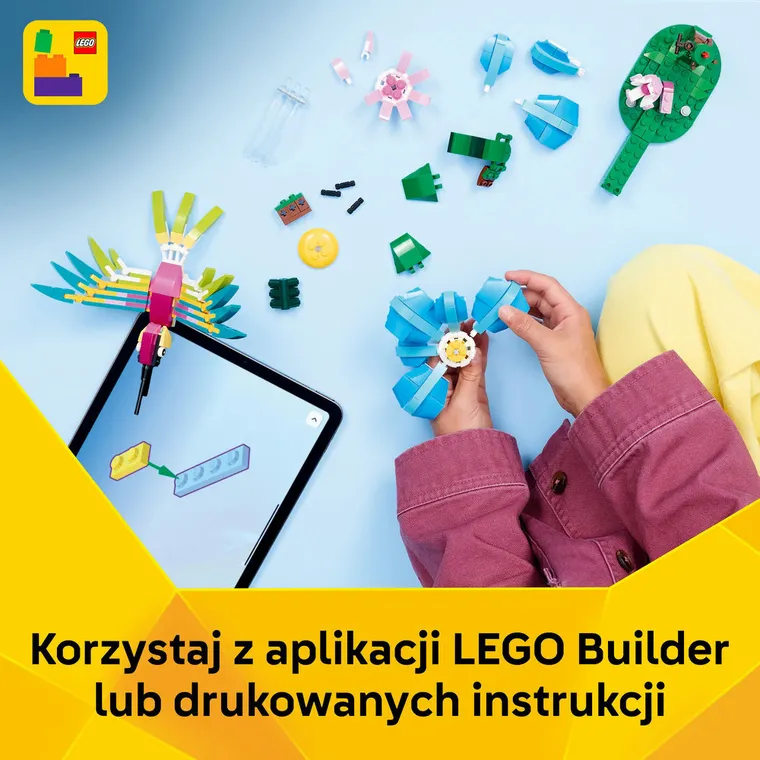 LEGO Creator, Dzikie zwierzęta: kolorowy koliber, 31384