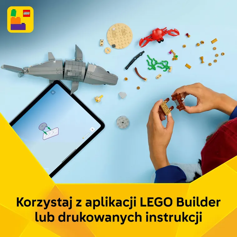 LEGO Creator, Groźny rekin i skrzynia ze skarbem, 31381