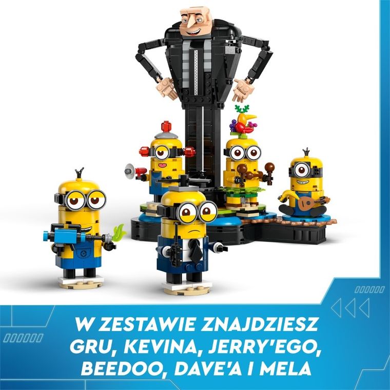 LEGO Despicable Me 4, Gru i minionki z klocków, 75582