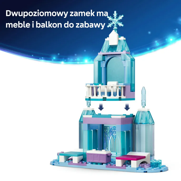 LEGO Disney Princess, Lodowy zamek Elzy i śnieżna przejażdżka, 43281