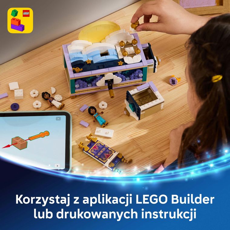 LEGO Disney, Szkatułka na biżuterię Dżasminy, 43295