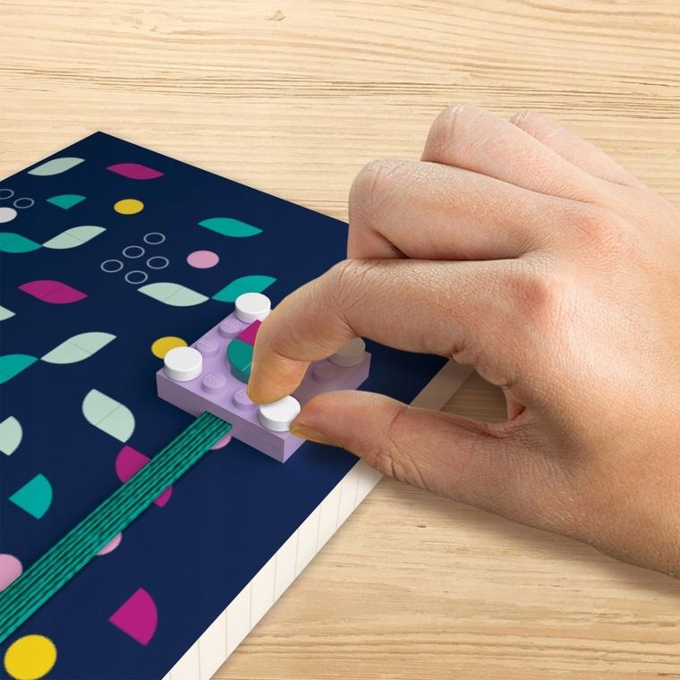 LEGO Dots, notatnik z płytką i klockami do dekoracji