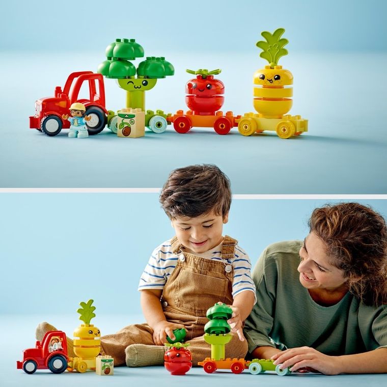 LEGO DUPLO, Traktor z warzywami i owocami, 10982