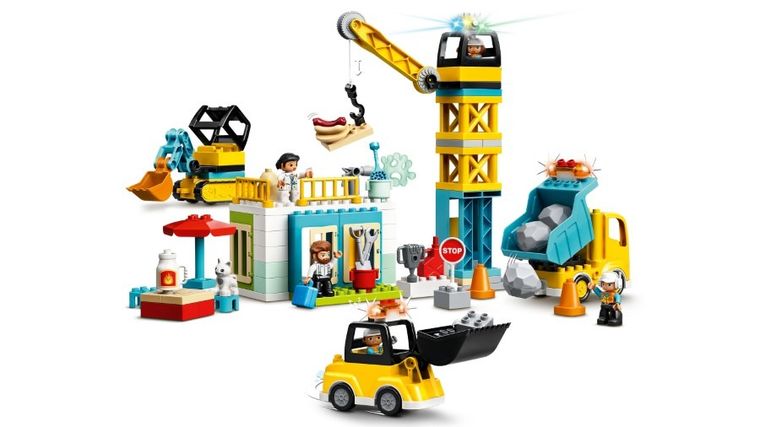 LEGO DUPLO, Żuraw wieżowy i budowa, 10933