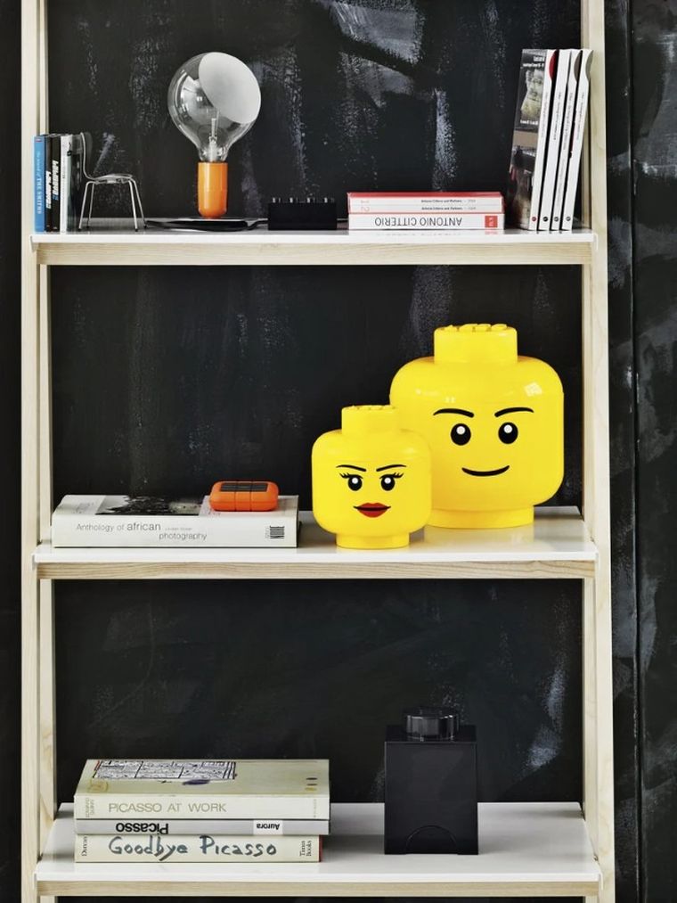 LEGO, duża głowa, chłopiec, pojemnik do przechowywania, rozmiar L