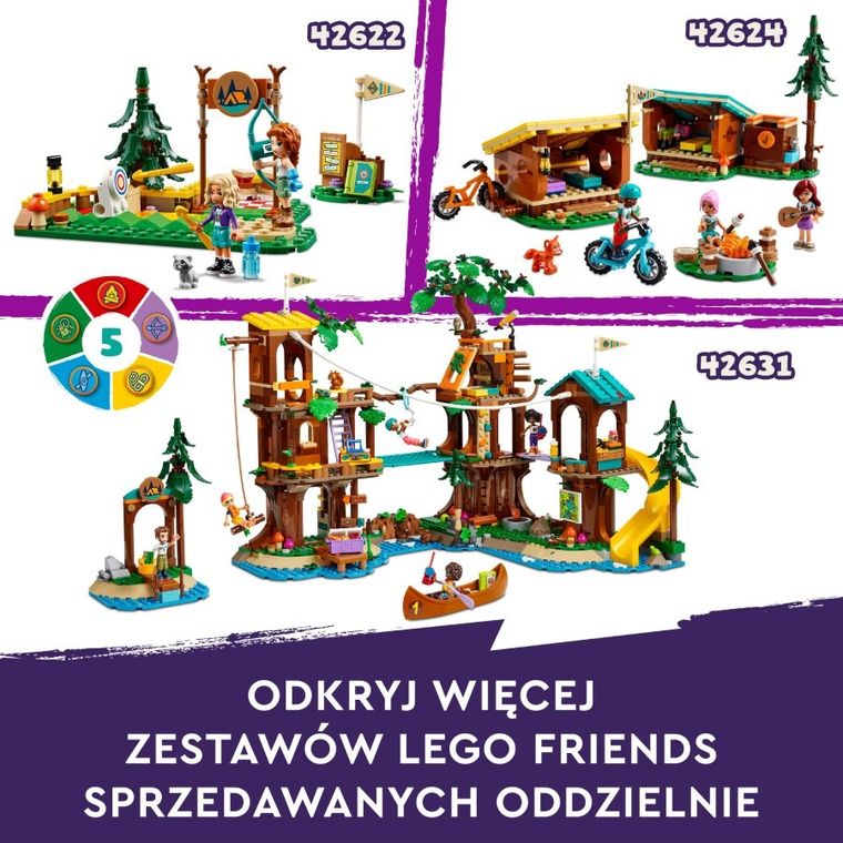 LEGO Friends, Sporty wodne na obozie kempingowym, 42626