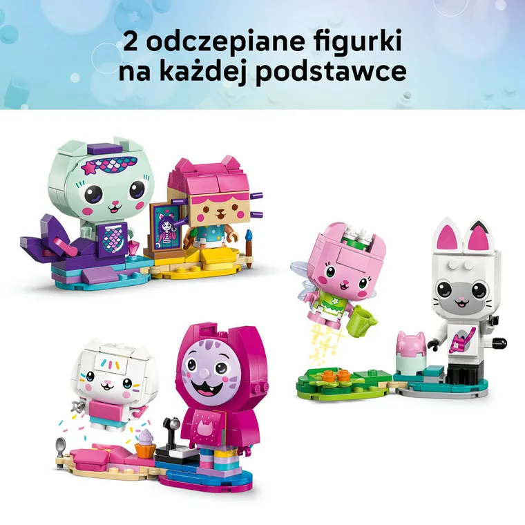 LEGO Koci domek Gabi, Koci przyjaciele Gabi z klocków, 11215