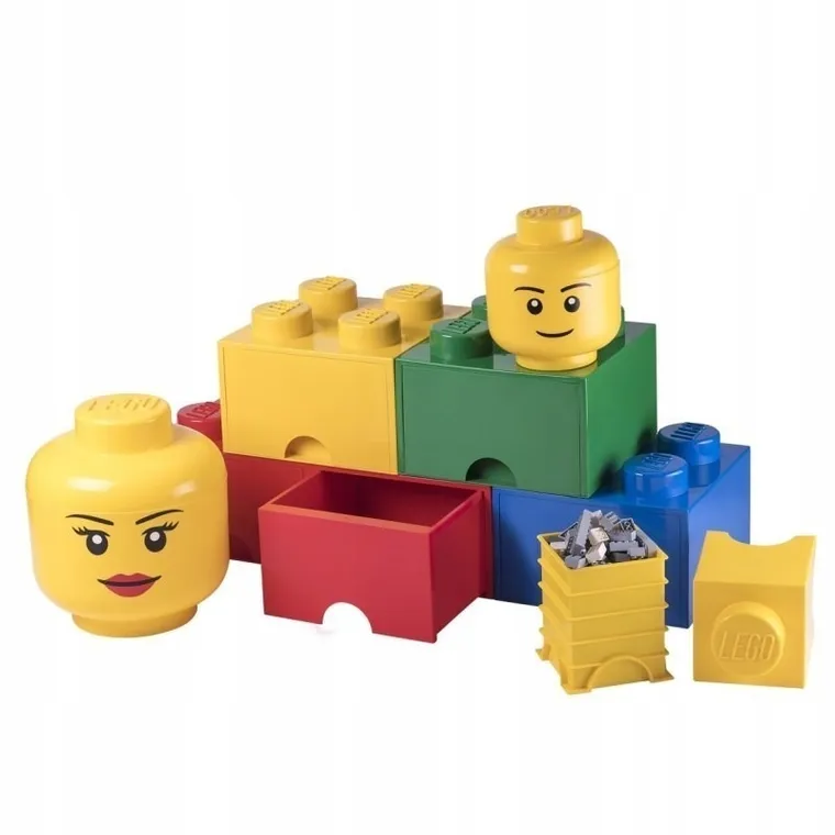 LEGO, mała głowa, pojemnik do przechowywania, girl, rozmiar S, 2l