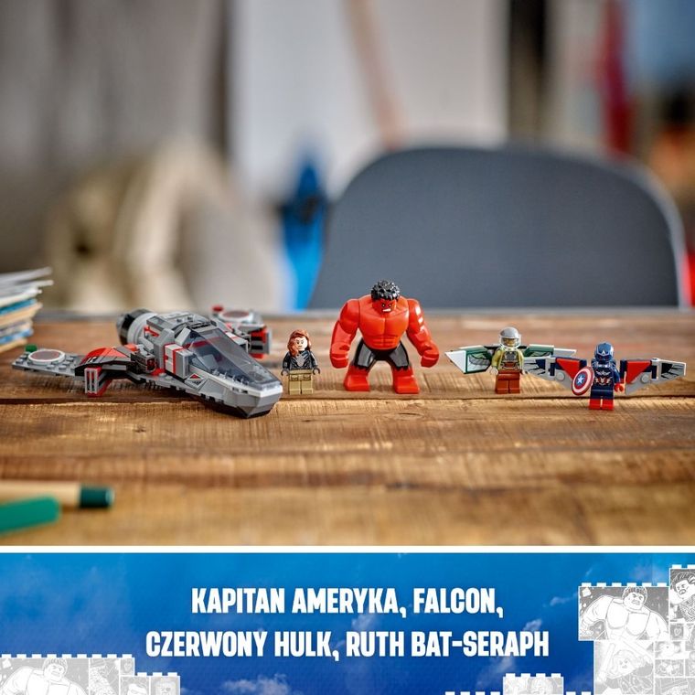 LEGO Marvel, Kapitan Ameryka kontra Czerwony Hulk - bitwa, 76292