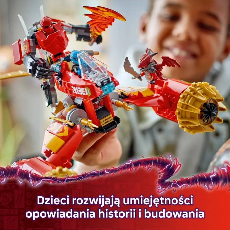 LEGO NINJAGO, Burzowy jeździec-mech Kaia, 71830