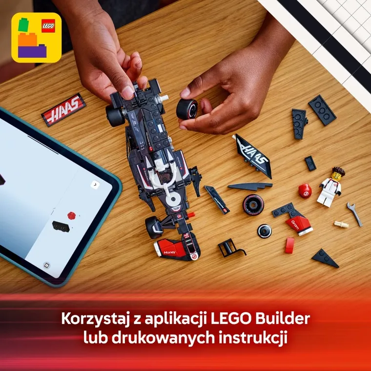 LEGO Speed Champions, Bolid F1 MoneyGram Haas Team VF-24, 77250