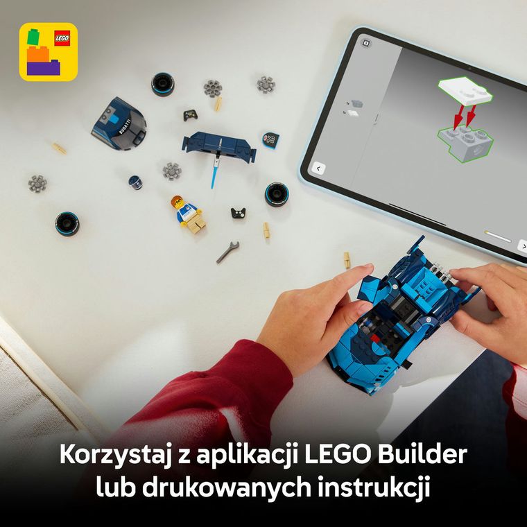 LEGO Speed Champions, Hipersamochód sportowy Bugatti Vision GT, 77253