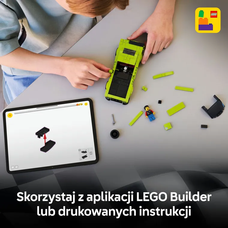 LEGO Speed Champions, Samochód sportowy Dodge Challenger SRT Hellcat, 77237