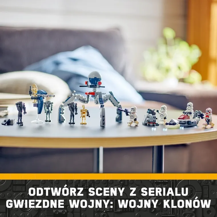 LEGO Star Wars, Zestaw bitewny z żołnierzem armii klonów i droidem bojowym, 75372