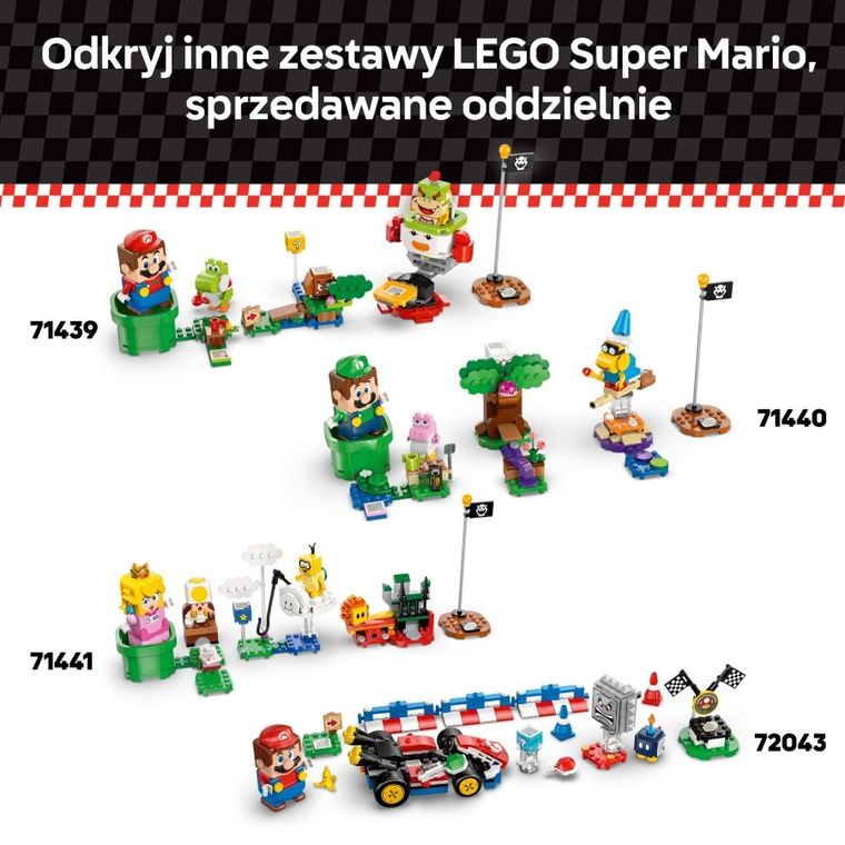 LEGO Super Mario, Mario Kart - Wario i King Boo, 72038