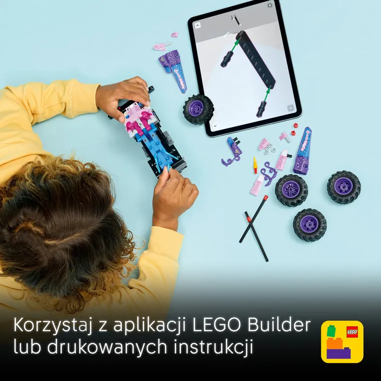 LEGO Technic, Monster Jam Sparkle Smash z napędem typu pull-back, 42220