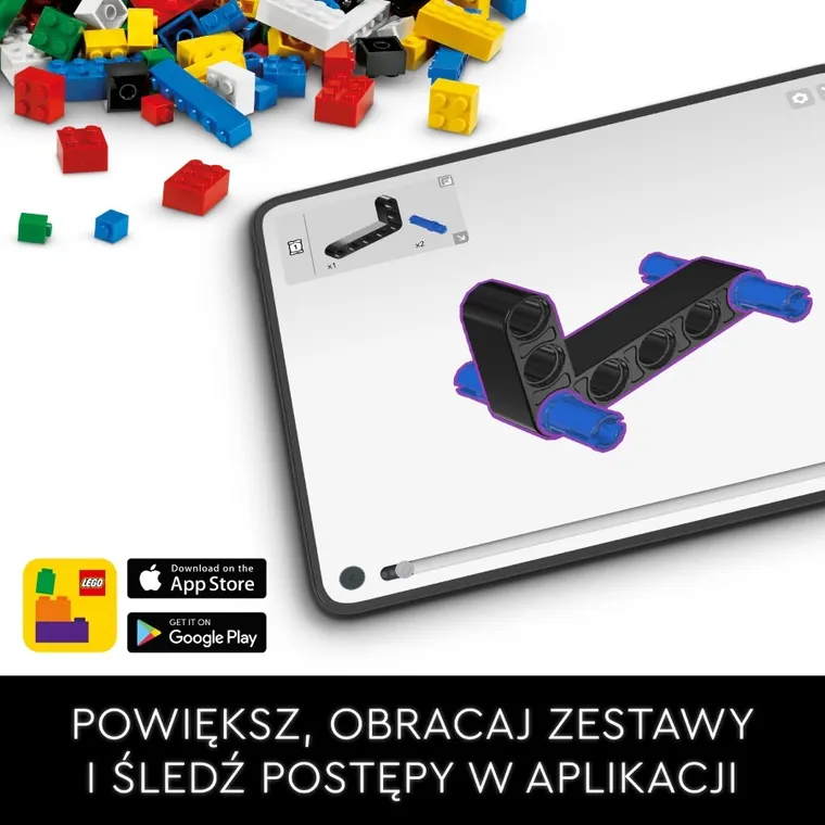 LEGO Technic, Pomarańczowe Lamborghini Huracán Tecnica, 42196