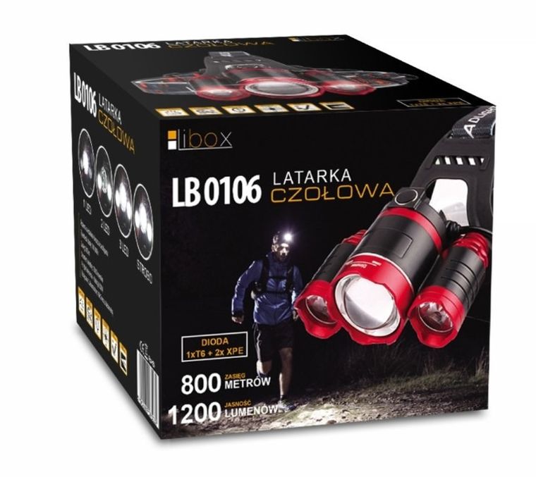 Libox, latarka czołowa, LB0106