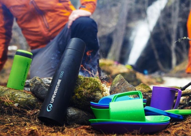 Lifeventure, termos próżniowy, dark grey, 1000 ml