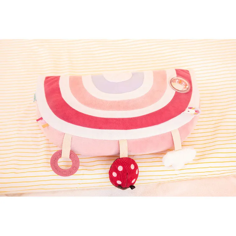 Lilliputiens, Jednorożec Lena, poduszka aktywizująca, zabawka sensoryczna, 3m+