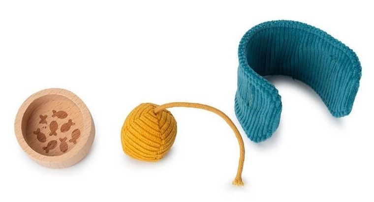 Lilliputiens, Kotka Jeanne, maskotka kotek z koszyczkiem i akcesoriami, 12m+