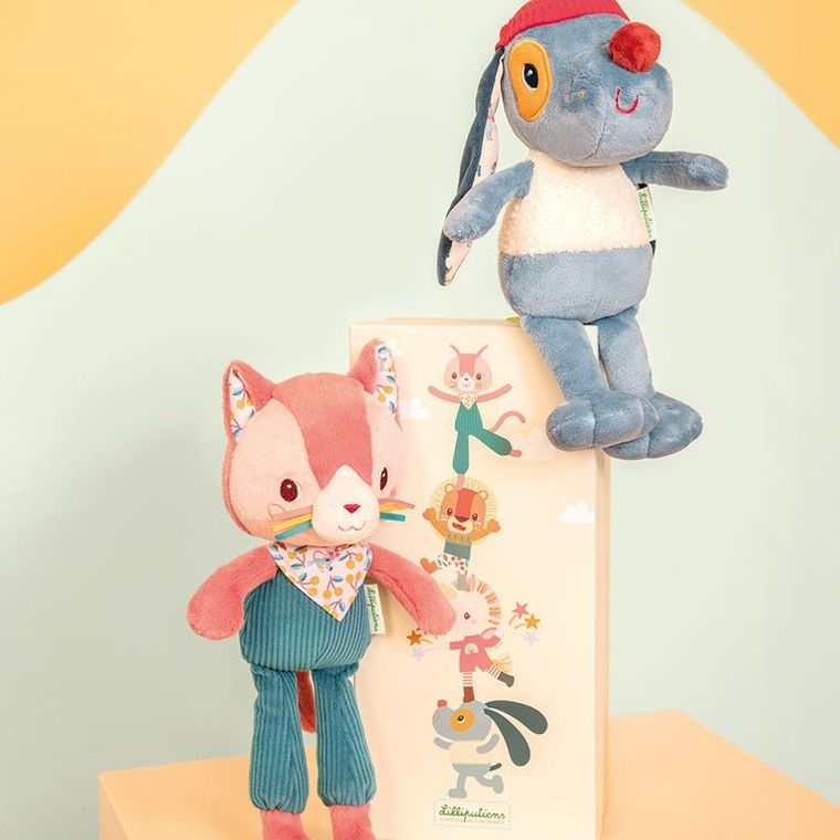 Lilliputiens, Kotka Jeanne, maskotka w ozdobnym pudełku, 3m+