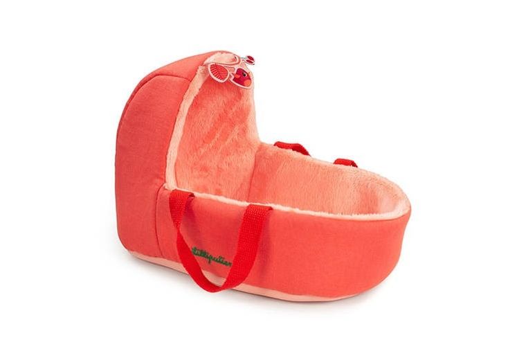 Lilliputiens, Lena, lalka dzidziuś w gondoli z komforterem i butelką mleka