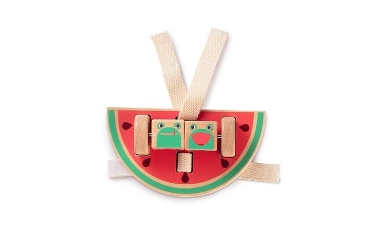 Lilliputiens, Nosorożec Marius, zestaw drewnianych zawieszek aktywizujących, 9m+