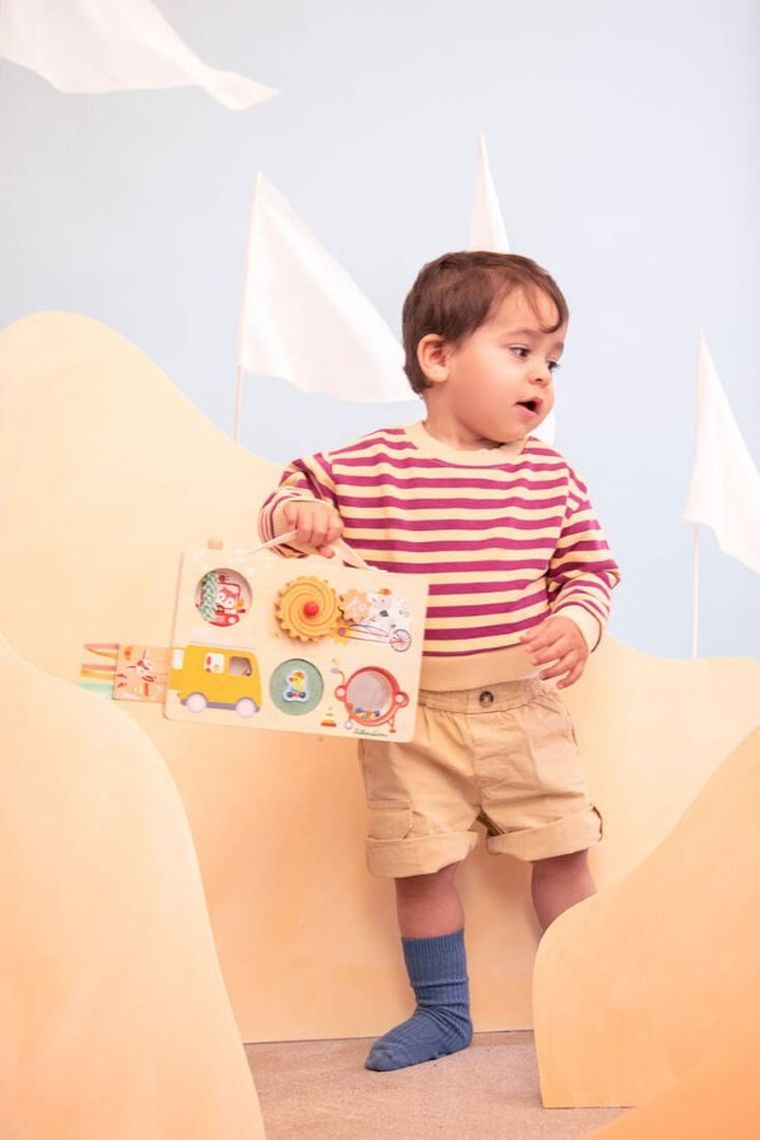 Lilliputiens, Pojazdy, drewniana tablica manipulacyjna, 12m+