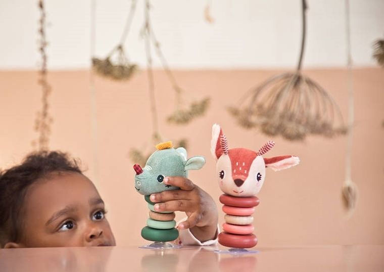 Lilliputiens, Smok Joe, grzechotka z przyssawką, 6m+