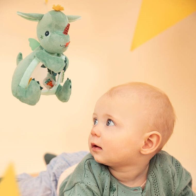 Lilliputiens, Smok Joe, maskotka aktywizująca z lusterkiem, 6m+