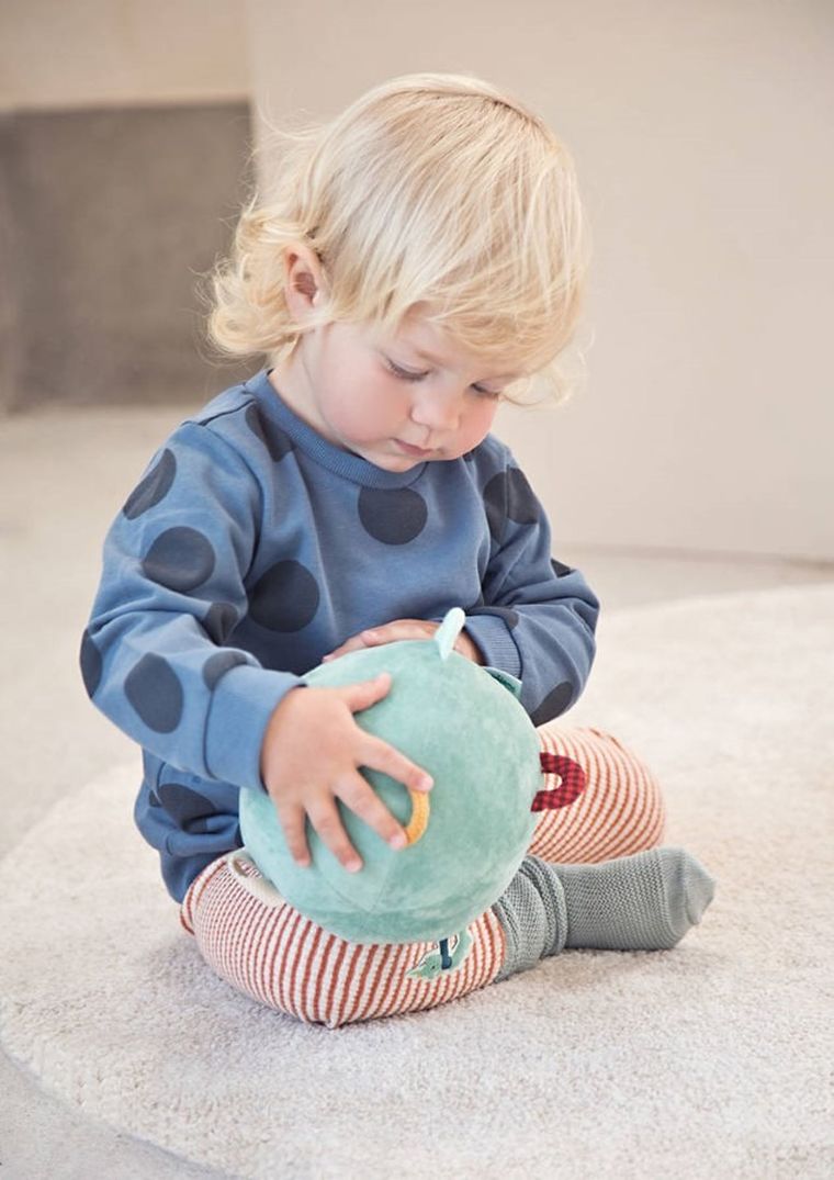 Lilliputiens, Smok Joe, piłeczka sensoryczna z dźwiękiem, 6m+