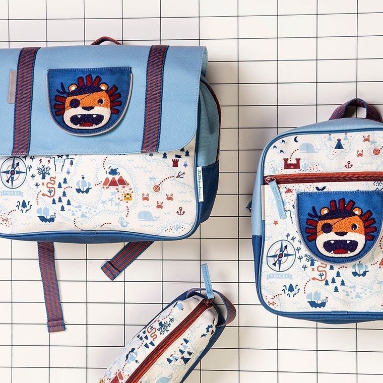 Lilliputiens, tornister szkolny, pirat Lew Jack