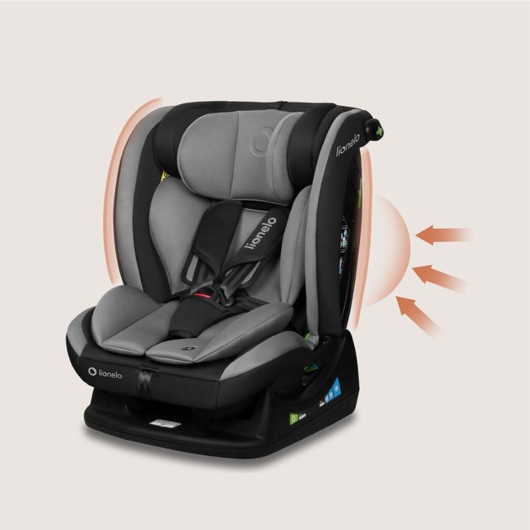 Lionelo, Aart, i-Size, fotelik samochodowy, grey graphite, 40-150 cm