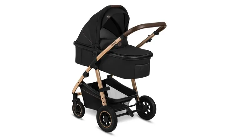 Lionelo, Amber 2in1, wózek wielofunkcyjny, Black Onyx